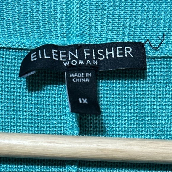 EUC - Eileen Fisher Silk Cotton Interlock Knit Shaped Jacket - size 1X - Picture 4 of 5